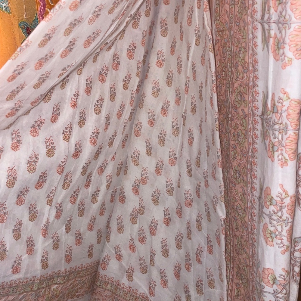 100% cotton Saree floral - Picture 3 of 4